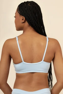 Women's Cross Front Bralette in Breeze