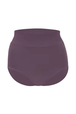 Women's High-Waisted Brief in Currant