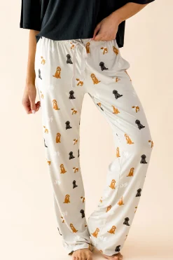 Women's Lounge Pants in Fluffy Dog