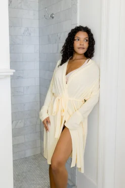 Women's Lounge Robe in Chamomile