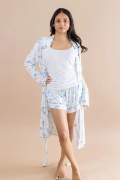 Women's Lounge Robe in Toile Safari