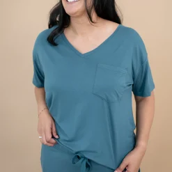 Women’s Relaxed Fit V-Neck in Atlantic