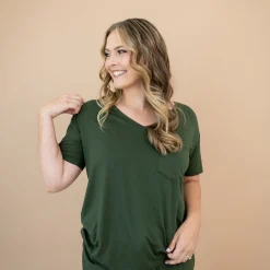 Women’s Relaxed Fit V-Neck in Fir