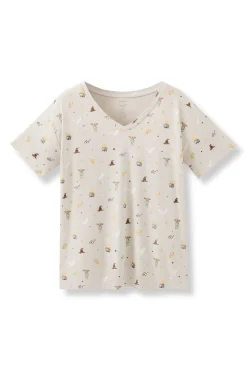 Women's Relaxed Fit V-Neck in Starry Icon