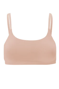Women's Scoop Neck Bralette in Chai