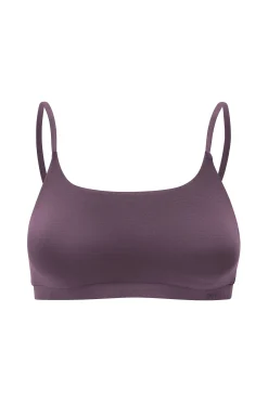 Women's Scoop Neck Bralette in Currant