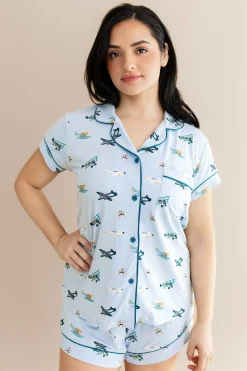 Women's Short Sleeve Pajama Set in Take Off