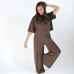 Women's Wide Leg Pant in Espresso