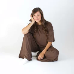 Women's Wide Leg Pant in Espresso