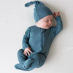 Zippered Footie in Atlantic