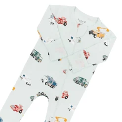 Zippered Footie in City Vehicles