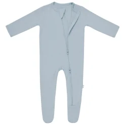 Zippered Footie in Fog