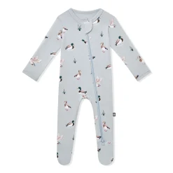 Zippered Footie in Mallard Duck