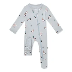 Zippered Footie in Mallard Duck