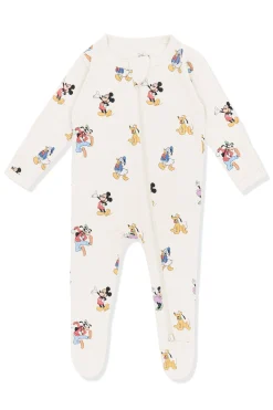 Zippered Footie in Mickey Mouse and Friends