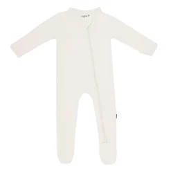 Zippered Footie in Oat