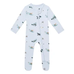 Zippered Footie in Take Off