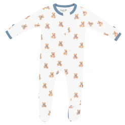 Zippered Footie in Teddy Bear