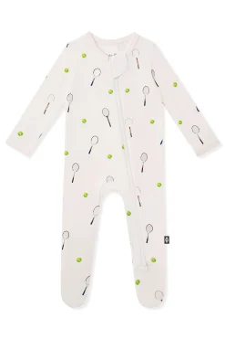 Zippered Footie in Tennis