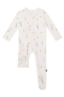 Zippered Footie in Tennis