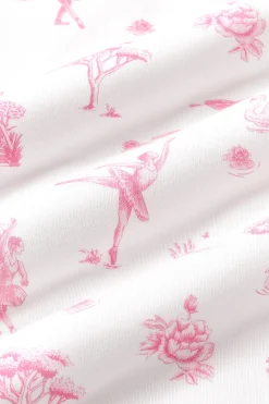 Zippered Footie in Toile Ballet
