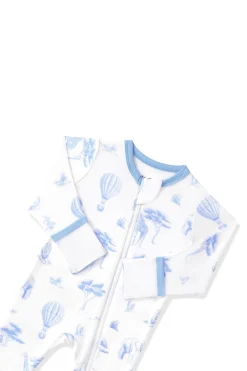 Zippered Footie in Toile Safari