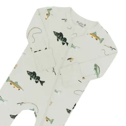Zippered Romper in Fishing