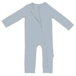 Zippered Romper in Fog