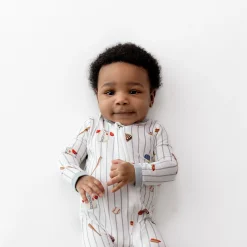 Zippered Romper in Home Run