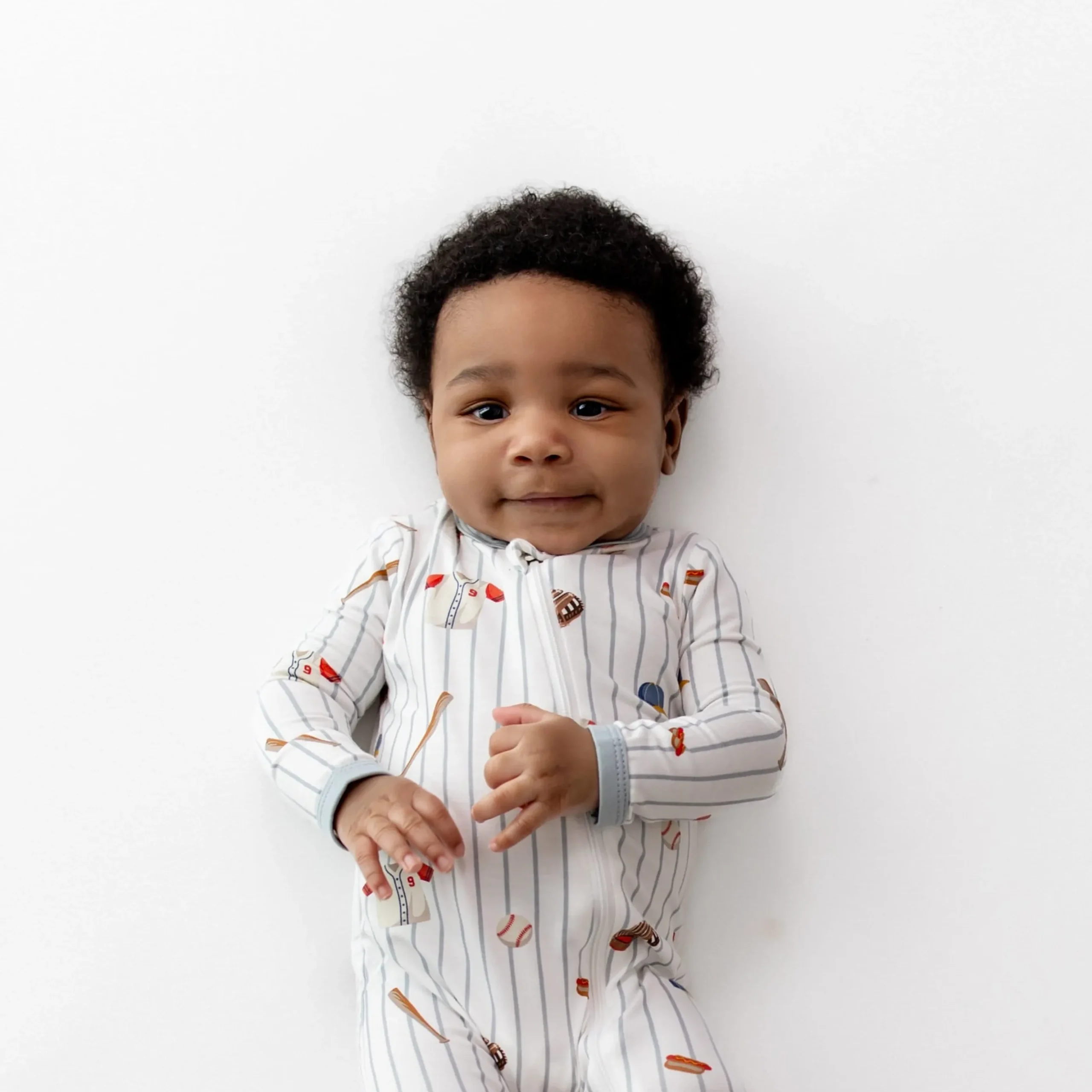 Zippered Romper in Home Run