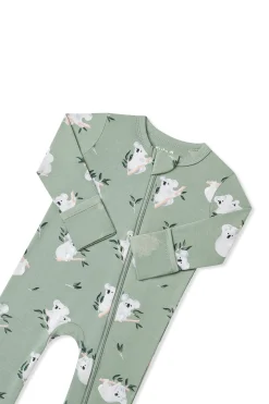 Zippered Romper in Koala