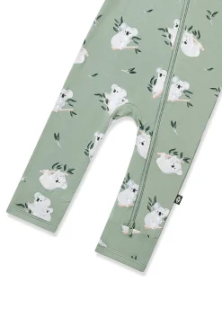 Zippered Romper in Koala