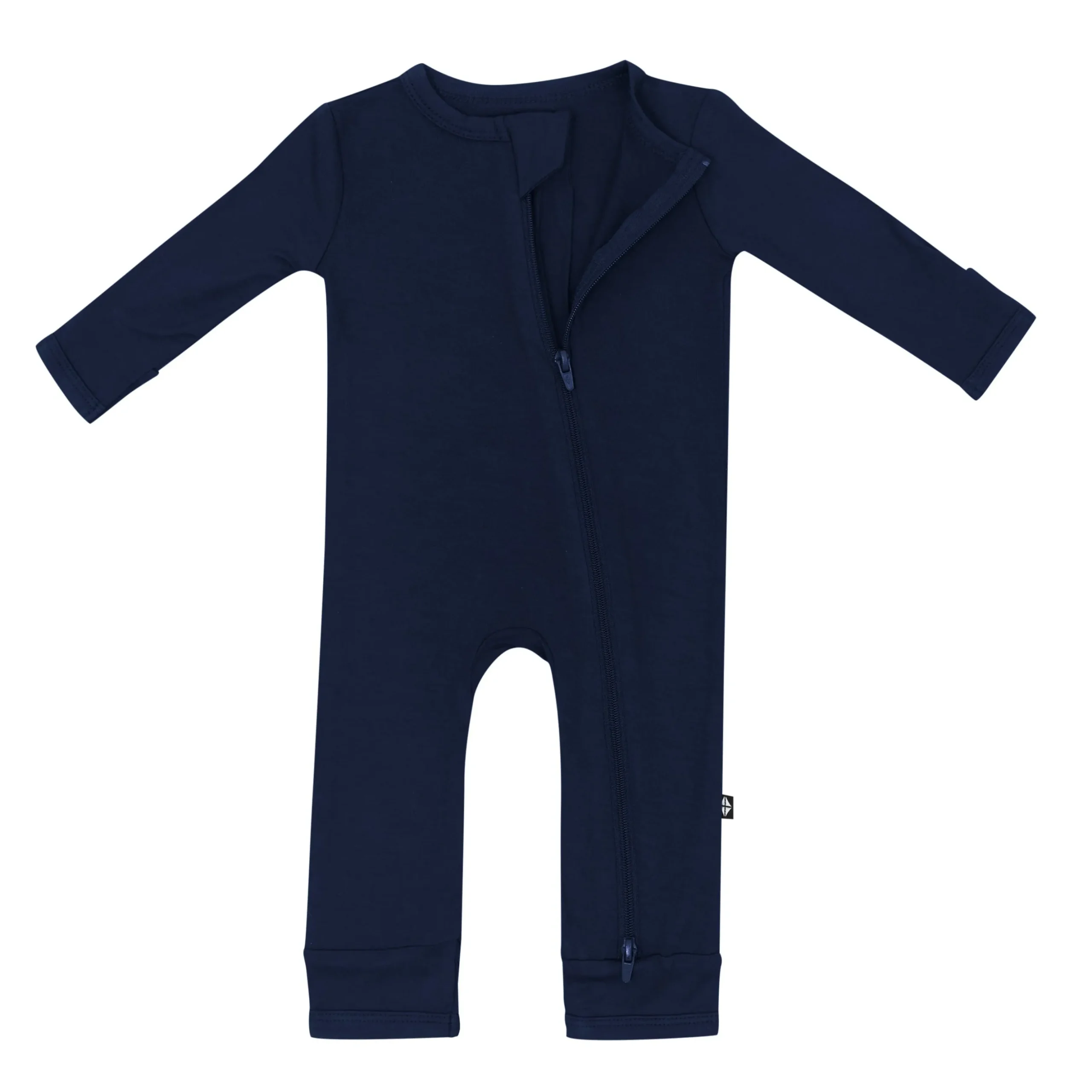 Zippered Romper in Navy