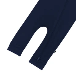 Zippered Romper in Navy