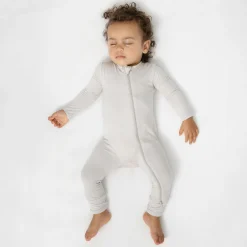Zippered Romper in Oat