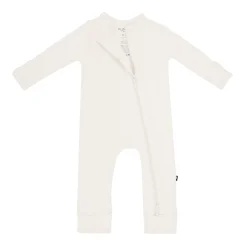Zippered Romper in Oat