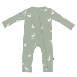 Zippered Romper in Silly Goose