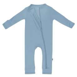 Zippered Romper in Slate