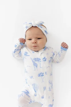 Zippered Romper in Toile Safari