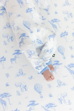 Zippered Romper in Toile Safari