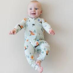Zippered Romper in Winnie the Pooh Hundred Acre Wood