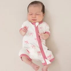 Zippered Shortall Romper in Bow