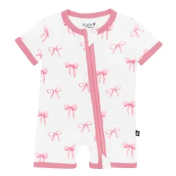 Zippered Shortall Romper in Bow