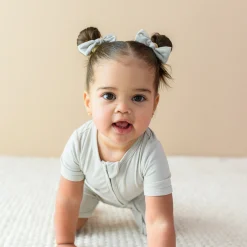 Zippered Shortall Romper in Oat