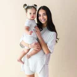 Zippered Shortall Romper in Oat