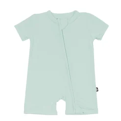Zippered Shortall Romper in Sage