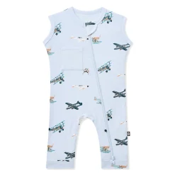 Zippered Sleeveless Romper in Take Off