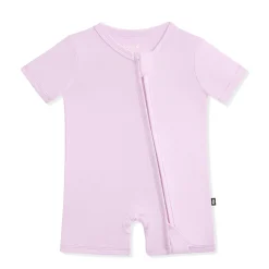 Zipper Shortall Romper in Thistle
